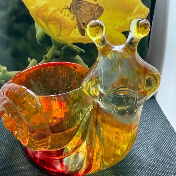 Handmade Other - Vibrant Unique Resin Snail Sculpture